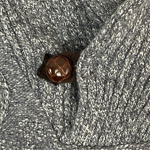 Point Zero Gold Cowl Neck Sweater Textured Knit Semi-Fit Size Large - Picture 7 of 8